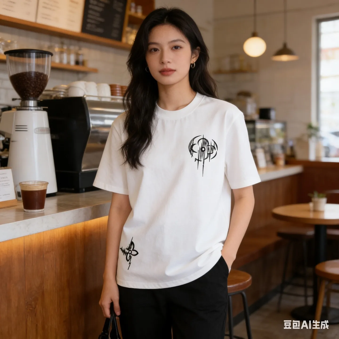 Louis Vuitton/Louis Vuitton Thorns Four-leaf Clover Embroidered Short Sleeve